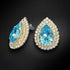 Комплект "Jasmīns (Aquamarine)" с кристаллами Swarovski™